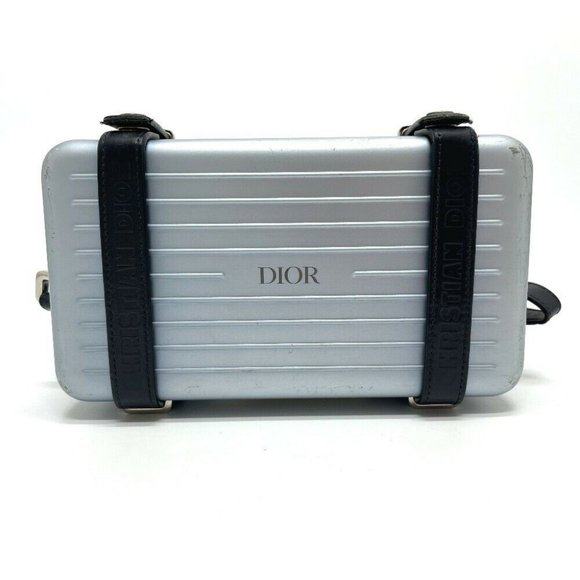 Authentic DIOR 2DRCA295YWT Rimowa Collab Wallet Personal Clutch bag 2WAY Travel - Picture 1 of 12